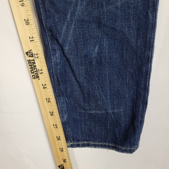 Polo Ralph Lauren Astor Slim Boyfriend Jeans Women's 29 Dark Wash Distressed - Picture 7 of 12